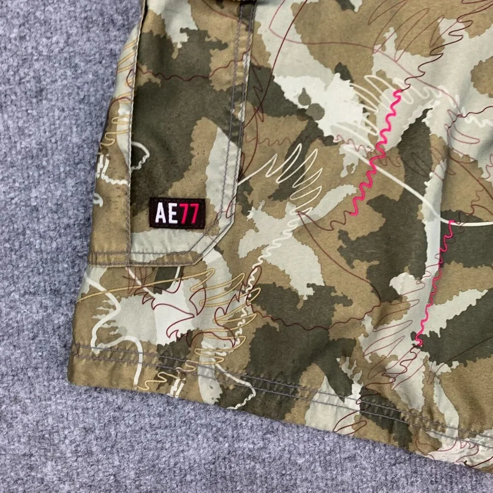 American Eagle Board Shorts Men 32 Camo Blended Fabric Surfing Stretch Quick Dry